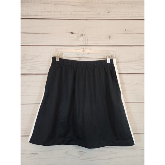 Nike Golf Womens Black White Stripe Pockets Elastic Waist Mini Skort Size Medium - Picture 1 of 7